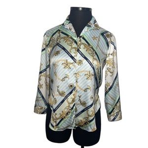 Beautiful Victoria’s Secret pajama top. Size S. Beautiful print.